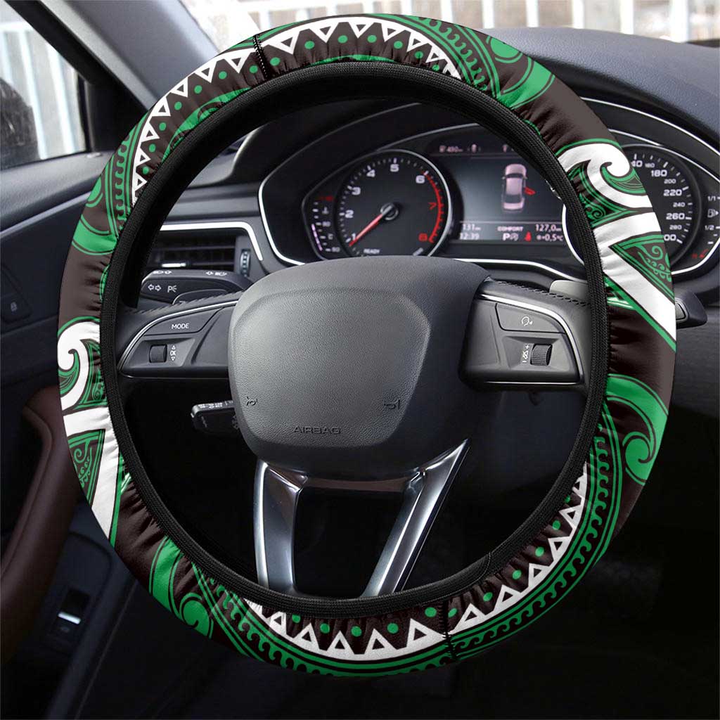 Aotearoa Ngai Tahu Steering Wheel Cover Maori Tribal Pattern