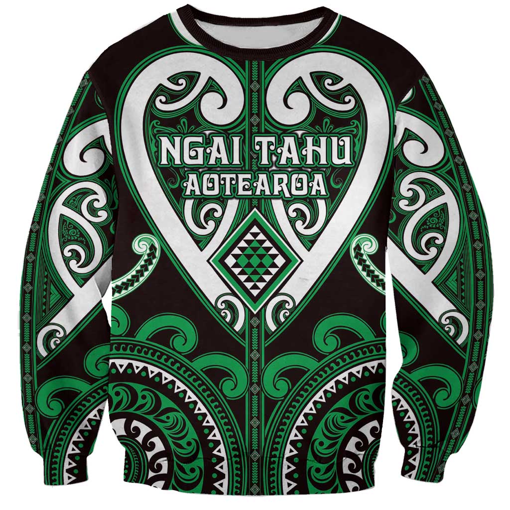 Custom Aotearoa Ngai Tahu Sweatshirt Maori Tribal Pattern