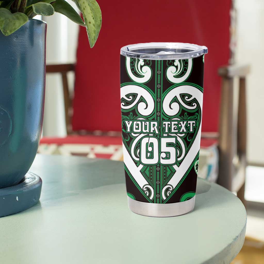 Custom Aotearoa Ngai Tahu Tumbler Cup Maori Tribal Pattern