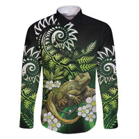 Aotearoa New Zealand Tuatara Family Matching Mermaid Dress and Hawaiian Shirt Maori Koru Art