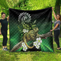 Aotearoa New Zealand Tuatara Quilt Maori Koru Art LT05 - Polynesian Pride