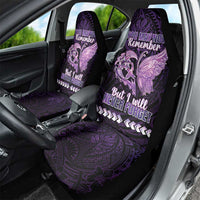 Alzheimer's Awareness Car Seat Cover You May Not Remember But I Will Never Forget