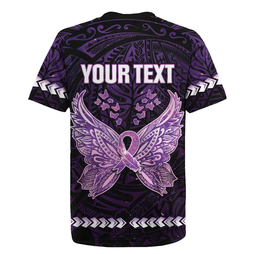 Personalised Alzheimer's Awareness Rugby Jersey You May Not Remember But I Will Never Forget