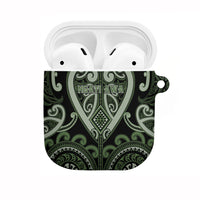 Aotearoa Ngati Awa AirPods Case Maori Tribal Pattern LT05 Green - Polynesian Pride