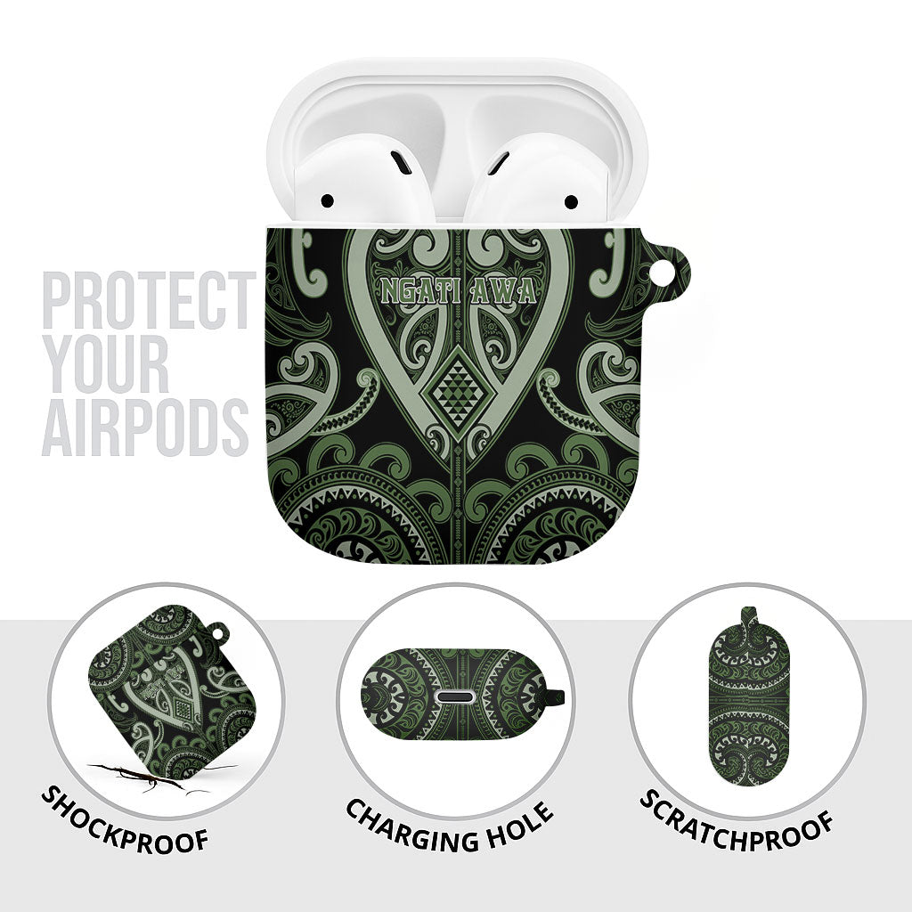 Aotearoa Ngati Awa AirPods Case Maori Tribal Pattern LT05 - Polynesian Pride