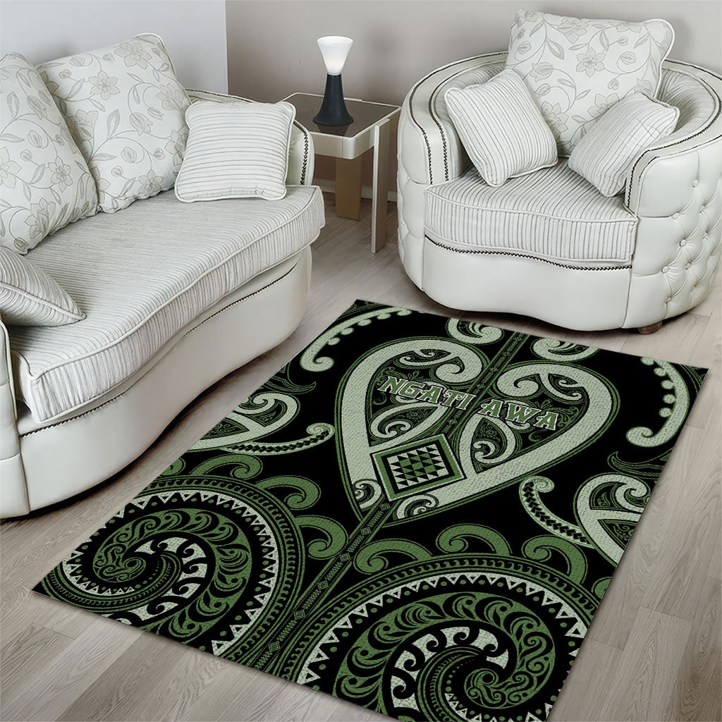 Aotearoa Ngati Awa Area Rug Maori Tribal Pattern LT05 - Polynesian Pride