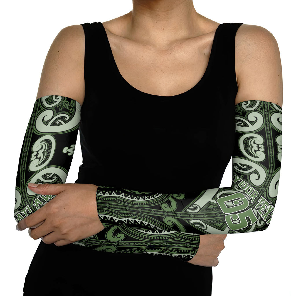 Custom Aotearoa Ngati Awa Arm Sleeves Maori Tribal Pattern LT05 - Polynesian Pride