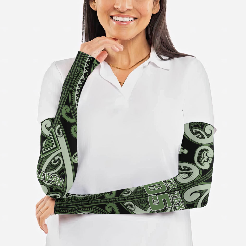 Custom Aotearoa Ngati Awa Arm Sleeves Maori Tribal Pattern LT05 - Polynesian Pride
