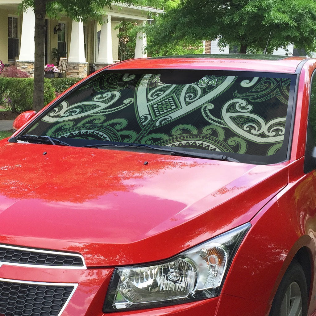Aotearoa Ngati Awa Auto Sun Shade Maori Tribal Pattern LT05 - Polynesian Pride