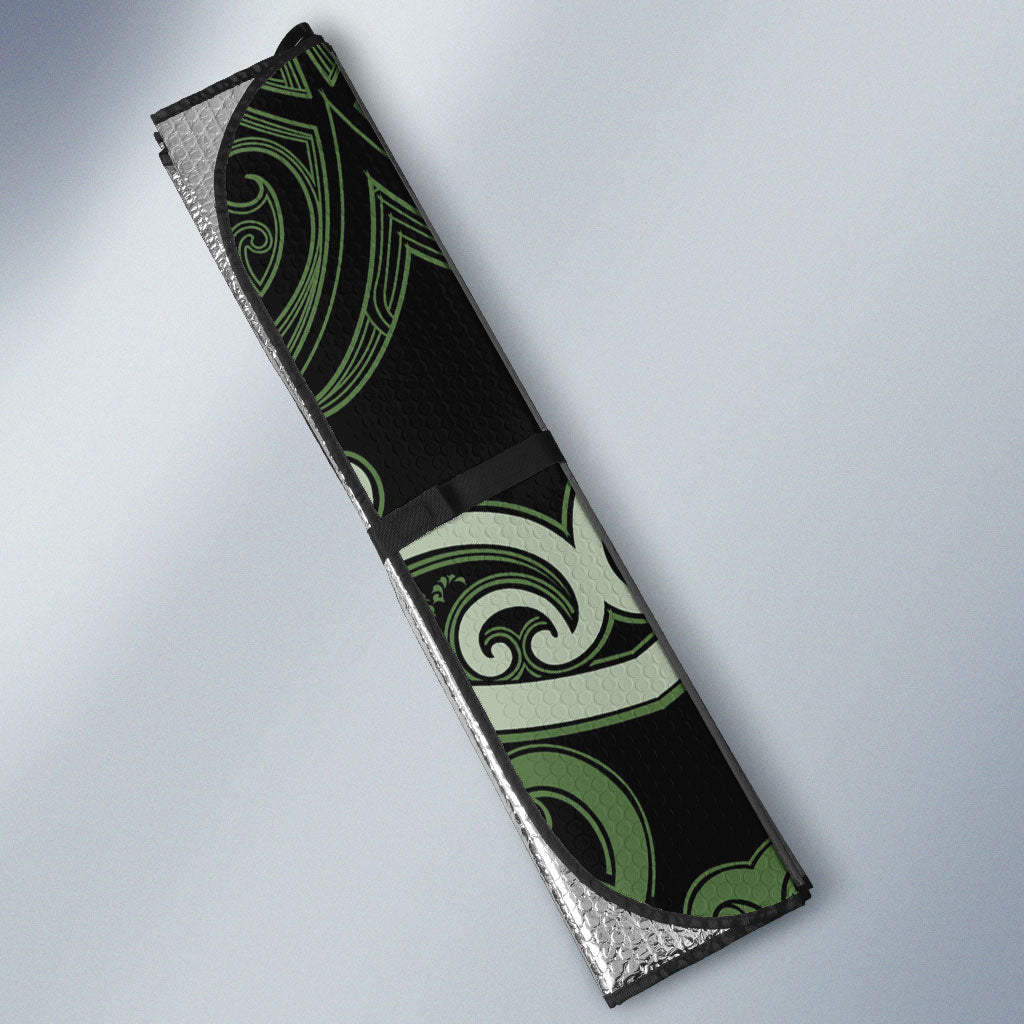 Aotearoa Ngati Awa Auto Sun Shade Maori Tribal Pattern LT05 - Polynesian Pride