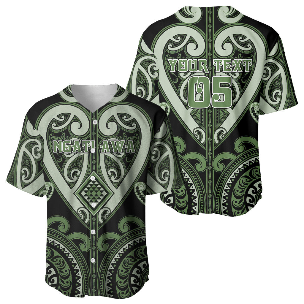 Custom Aotearoa Ngati Awa Baseball Jersey Maori Tribal Pattern LT05 - Polynesian Pride