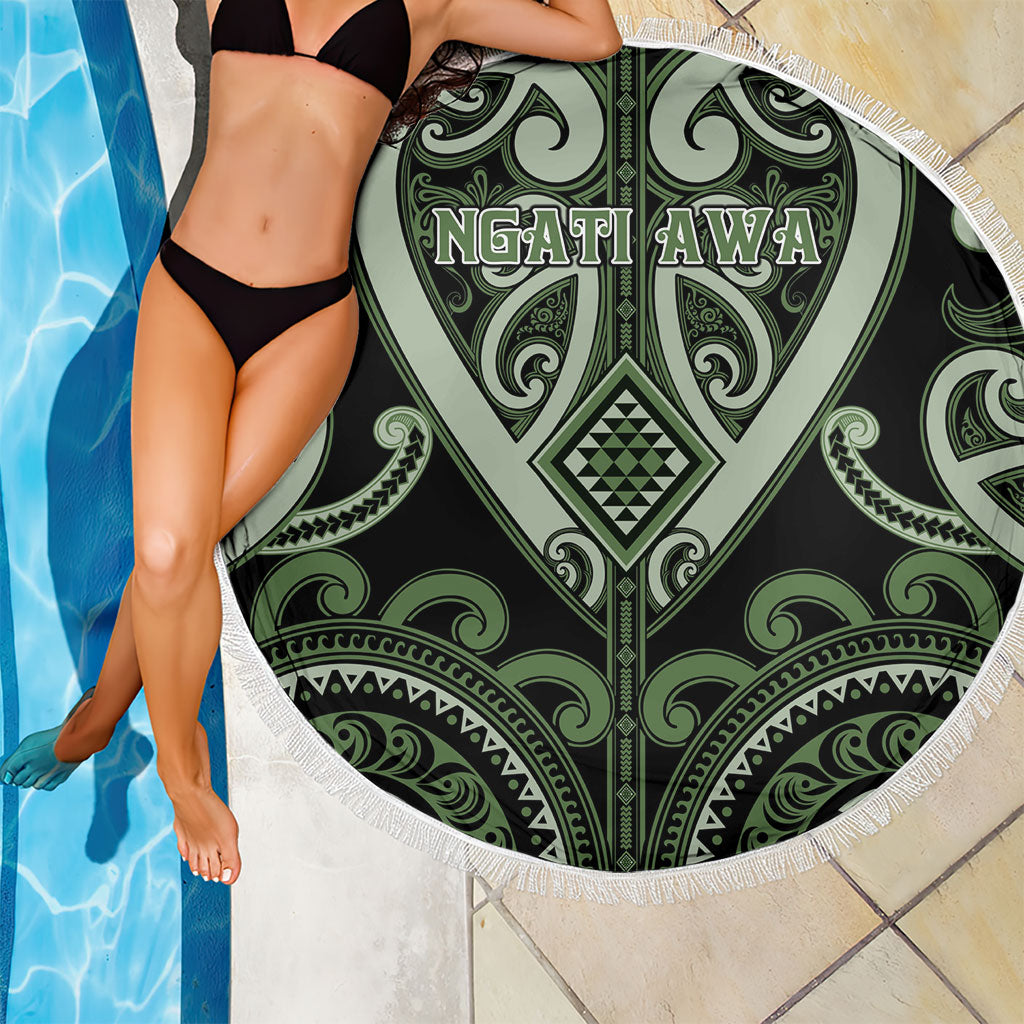 Aotearoa Ngati Awa Beach Blanket Maori Tribal Pattern LT05 - Polynesian Pride