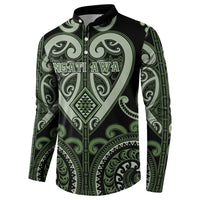 Custom Aotearoa Ngati Awa Button Sweatshirt Maori Tribal Pattern LT05 - Polynesian Pride