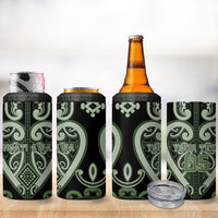 Custom Aotearoa Ngati Awa 4 in 1 Can Cooler Tumbler Maori Tribal Pattern LT05 - Polynesian Pride