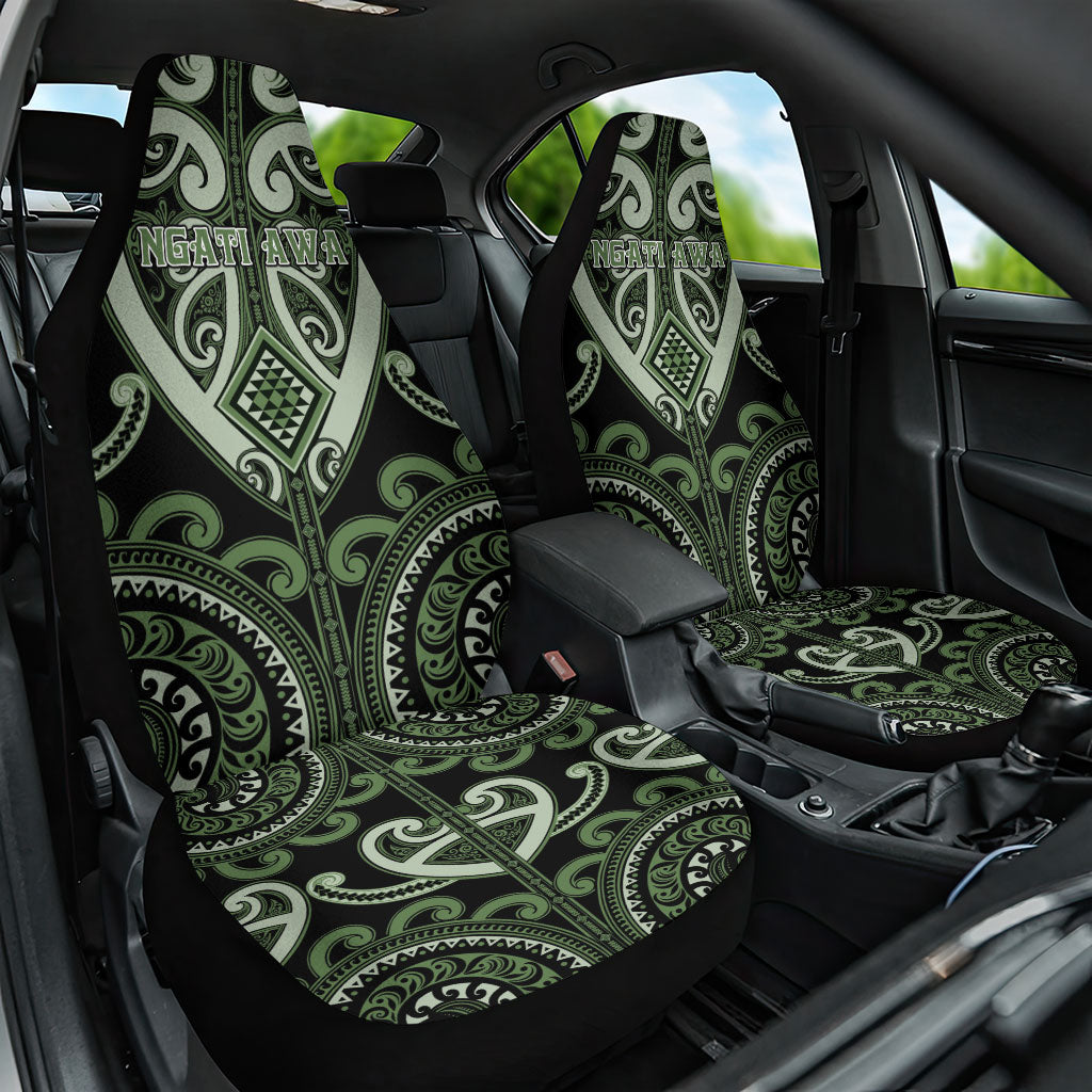Aotearoa Ngati Awa Car Seat Cover Maori Tribal Pattern LT05 One Size Green - Polynesian Pride