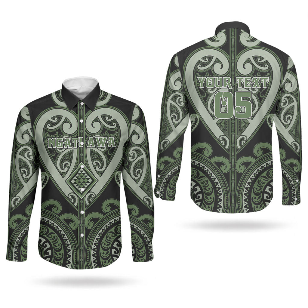 Custom Aotearoa Ngati Awa Couples Matching Short Sleeve Bodycon Dress and Long Sleeve Button Shirt Maori Tribal Pattern LT05 - Polynesian Pride