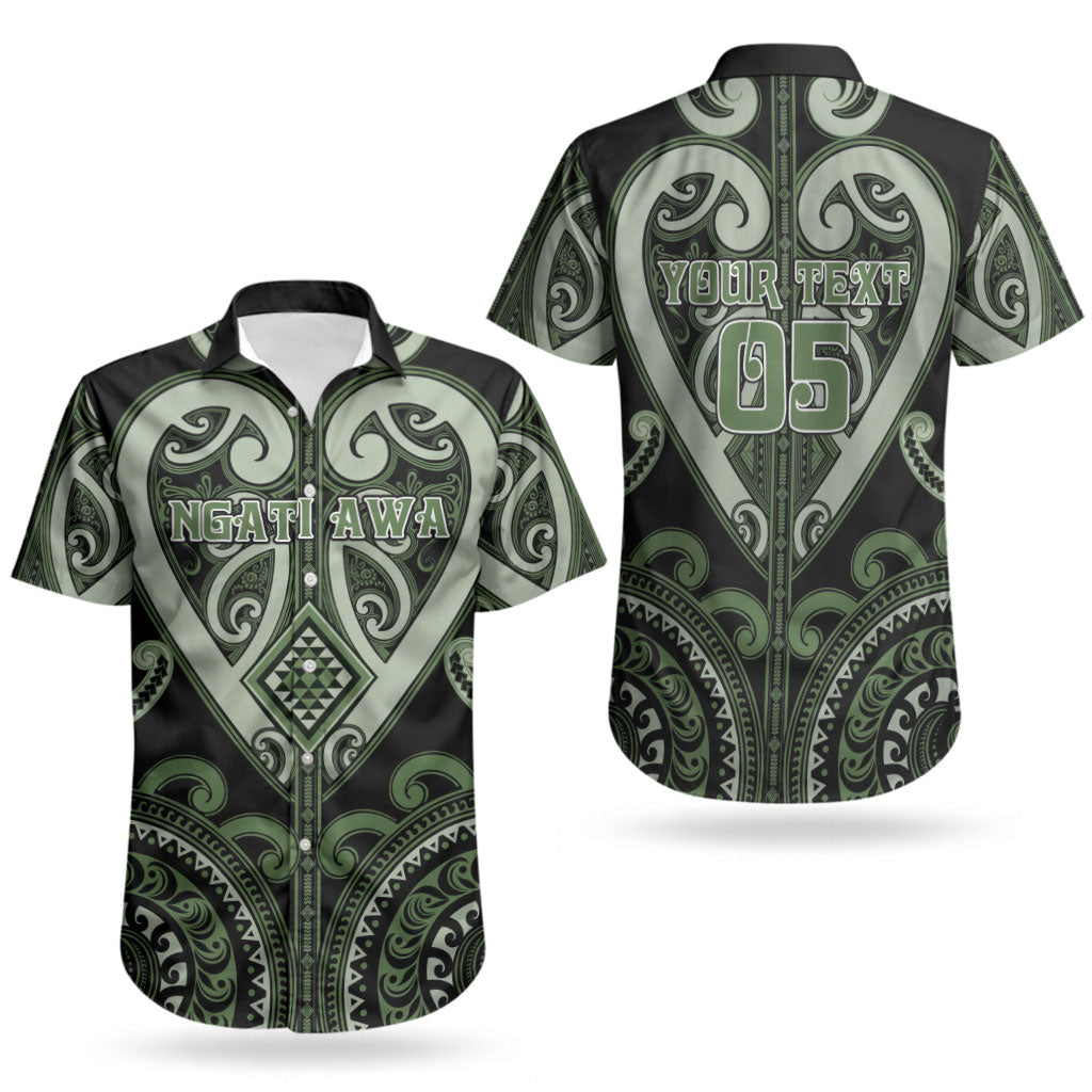 Custom Aotearoa Ngati Awa Couples Matching Tank Maxi Dress and Hawaiian Shirt Maori Tribal Pattern LT05 - Polynesian Pride