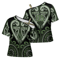 Custom Aotearoa Ngati Awa Cross Shoulder Shirt Maori Tribal Pattern LT05 - Polynesian Pride