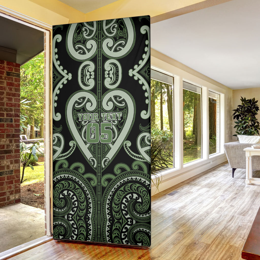 Custom Aotearoa Ngati Awa Door Cover Maori Tribal Pattern LT05 - Polynesian Pride