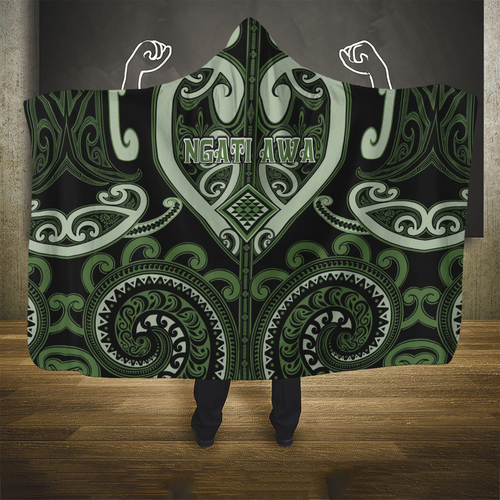 Aotearoa Ngati Awa Hooded Blanket Maori Tribal Pattern LT05 - Polynesian Pride