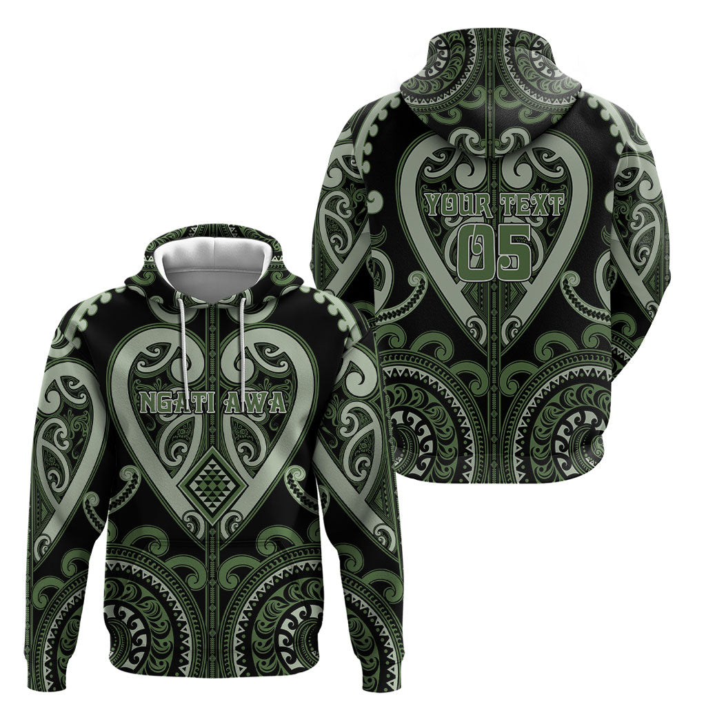 Custom Aotearoa Ngati Awa Hoodie Maori Tribal Pattern LT05 - Polynesian Pride