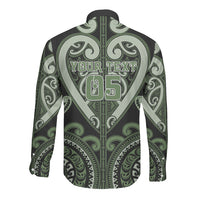 Custom Aotearoa Ngati Awa Long Sleeve Button Shirt Maori Tribal Pattern LT05 - Polynesian Pride