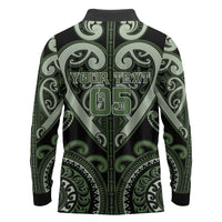 Custom Aotearoa Ngati Awa Long Sleeve Polo Shirt Maori Tribal Pattern LT05 - Polynesian Pride