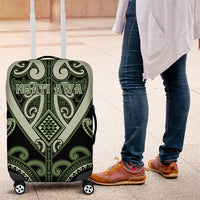 Aotearoa Ngati Awa Luggage Cover Maori Tribal Pattern LT05 Green - Polynesian Pride