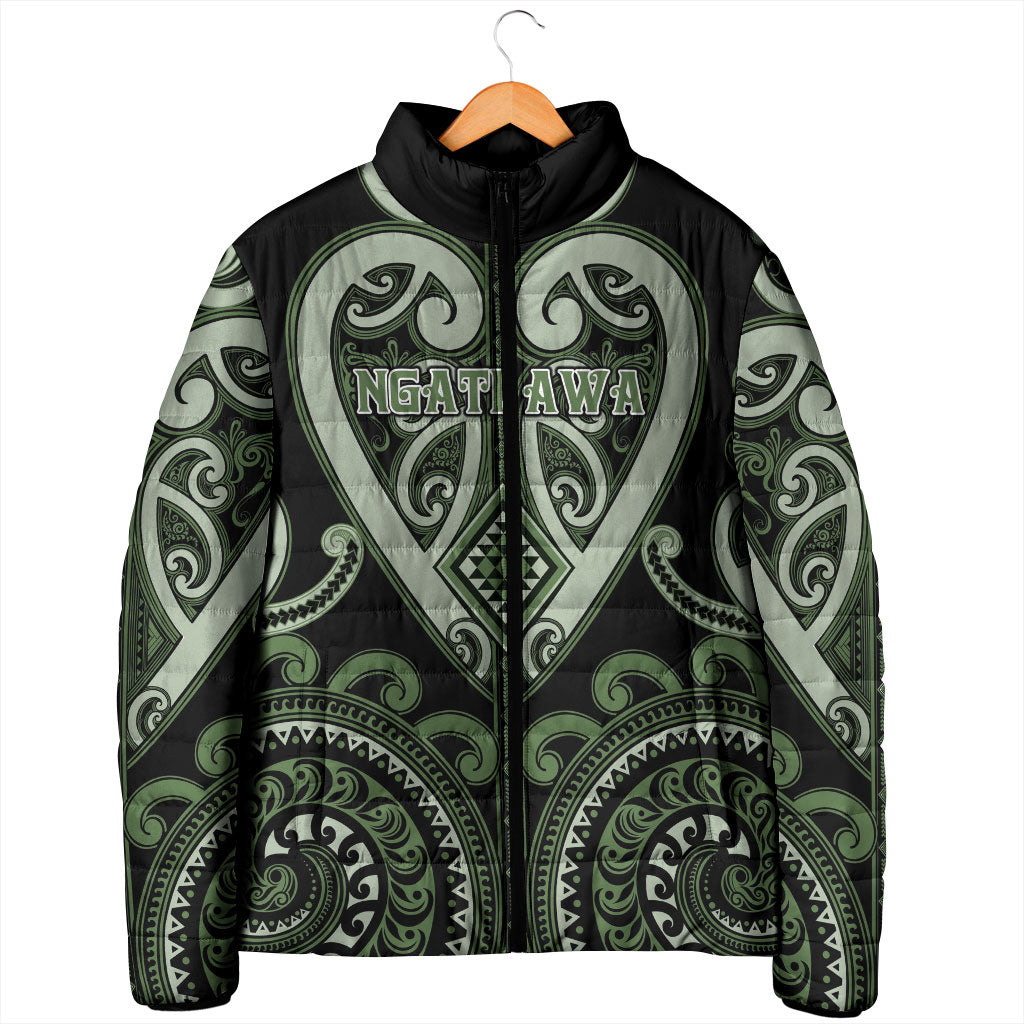 Custom Aotearoa Ngati Awa Padded Jacket Maori Tribal Pattern LT05 - Polynesian Pride