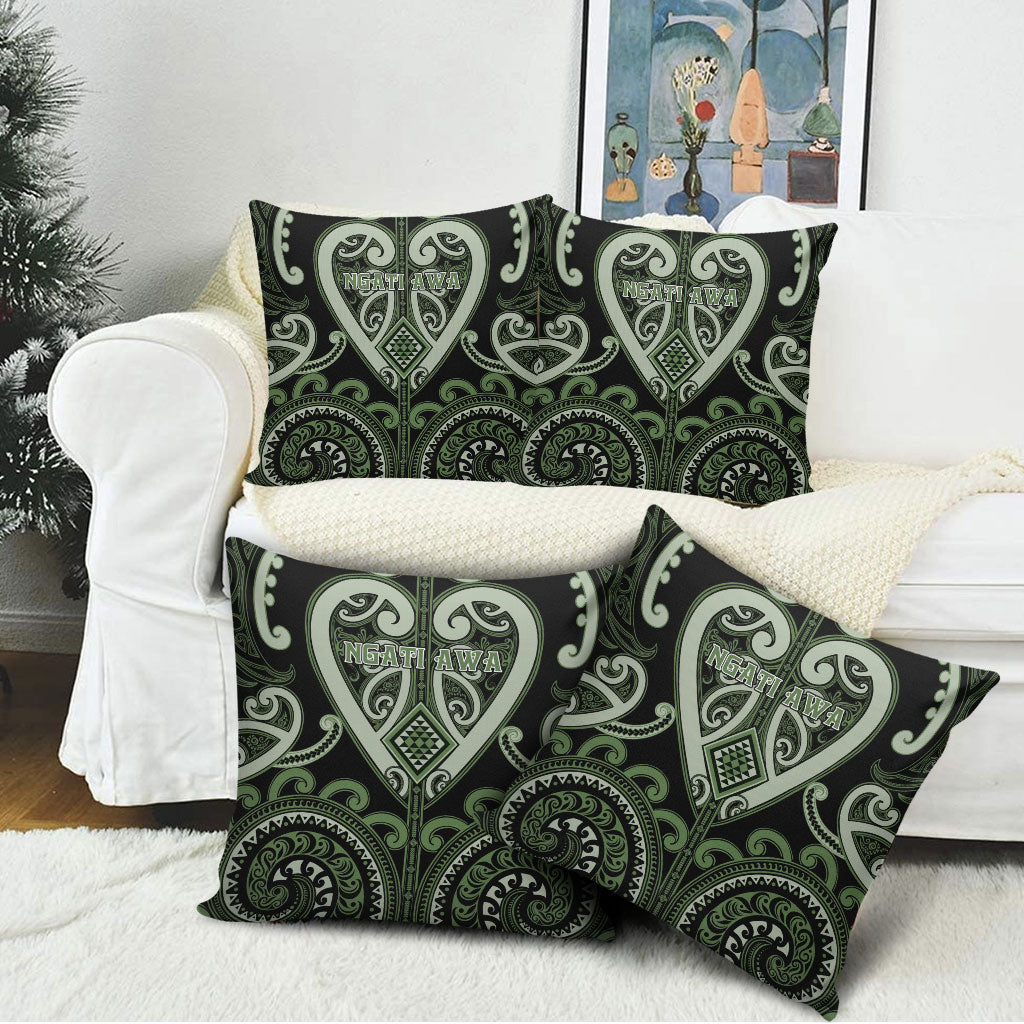 Aotearoa Ngati Awa Pillow Cover Maori Tribal Pattern LT05 - Polynesian Pride