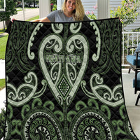 Aotearoa Ngati Awa Quilt Maori Tribal Pattern LT05 Green - Polynesian Pride