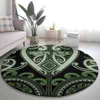 Aotearoa Ngati Awa Round Carpet Maori Tribal Pattern LT05 - Polynesian Pride