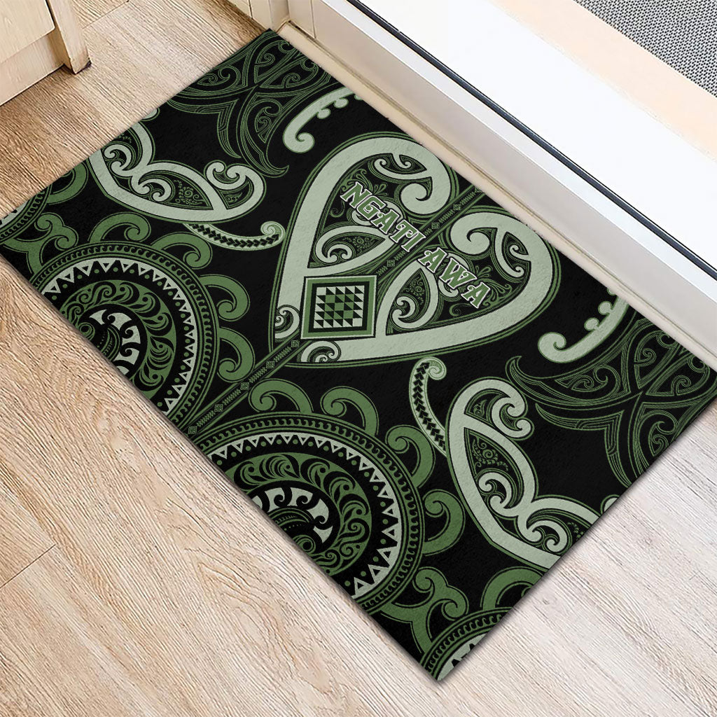 Aotearoa Ngati Awa Rubber Doormat Maori Tribal Pattern LT05 - Polynesian Pride