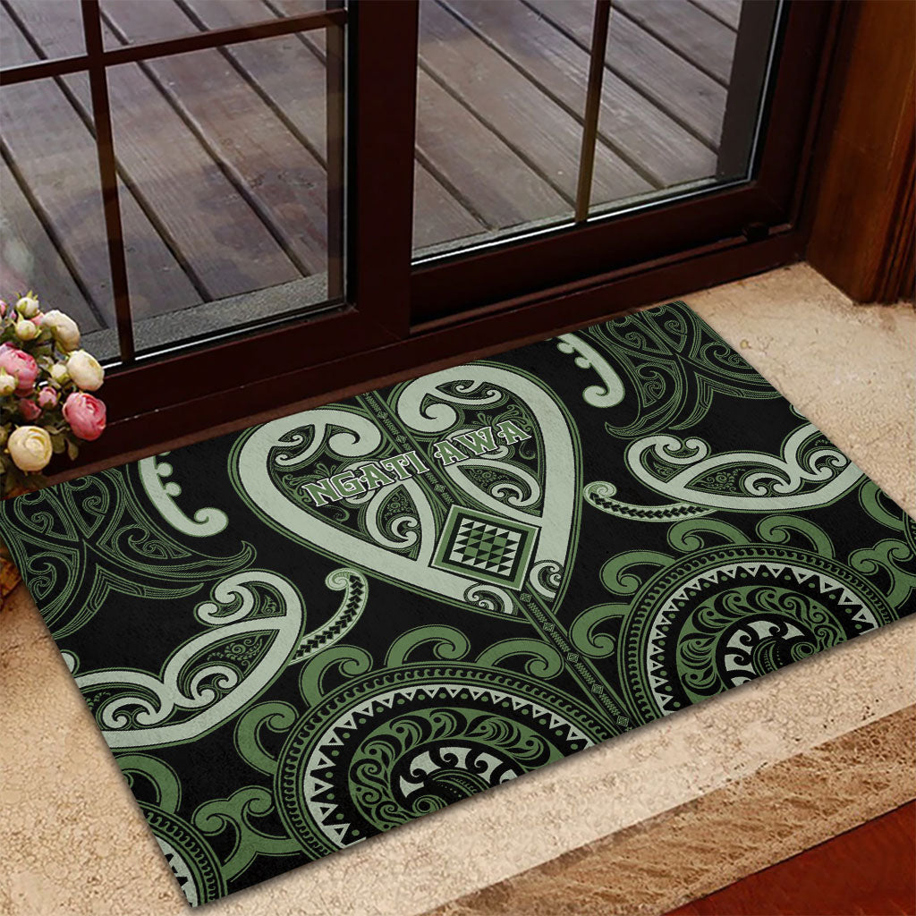 Aotearoa Ngati Awa Rubber Doormat Maori Tribal Pattern LT05 - Polynesian Pride
