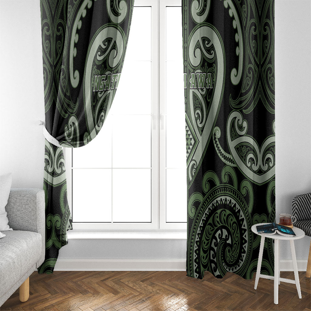 Aotearoa Ngati Awa Window Curtain Maori Tribal Pattern LT05 - Polynesian Pride
