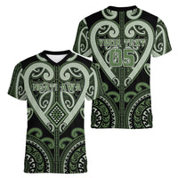 Custom Aotearoa Ngati Awa Women V-Neck T-Shirt Maori Tribal Pattern LT05 - Polynesian Pride