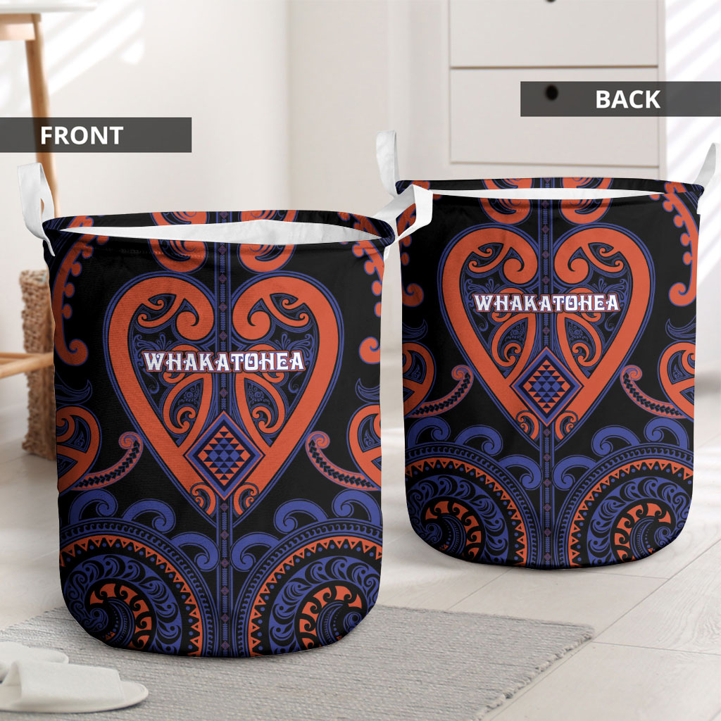 Aotearoa Whakatohea Laundry Basket Maori Tribal Pattern LT05 - Polynesian Pride