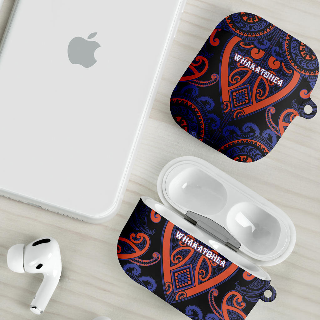 Aotearoa Whakatohea AirPods Case Maori Tribal Pattern LT05 - Polynesian Pride