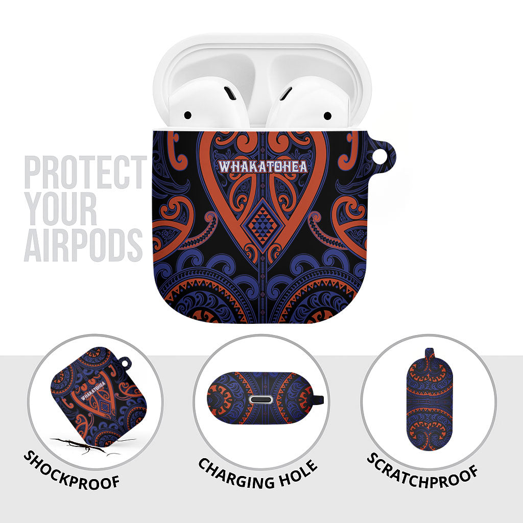 Aotearoa Whakatohea AirPods Case Maori Tribal Pattern LT05 - Polynesian Pride