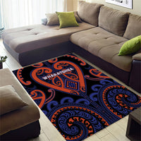 Aotearoa Whakatohea Area Rug Maori Tribal Pattern LT05 - Polynesian Pride
