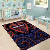 Aotearoa Whakatohea Area Rug Maori Tribal Pattern LT05 - Polynesian Pride