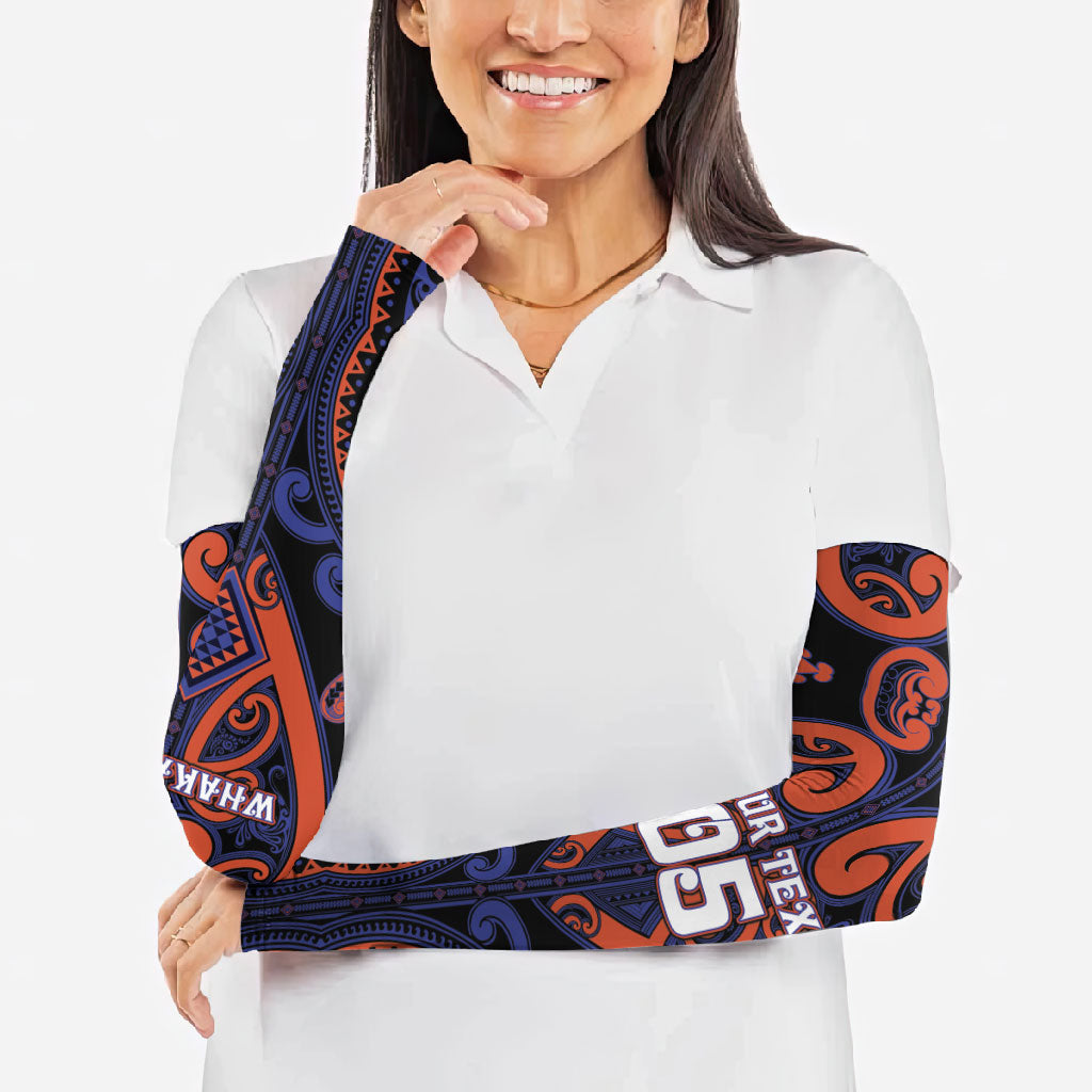 Custom Aotearoa Whakatohea Arm Sleeves Maori Tribal Pattern LT05 - Polynesian Pride