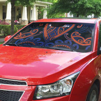 Aotearoa Whakatohea Auto Sun Shade Maori Tribal Pattern LT05 - Polynesian Pride
