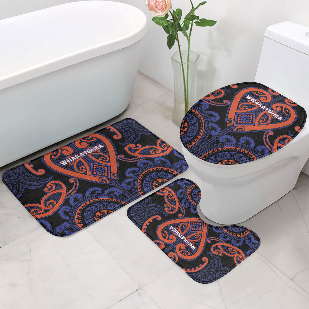 Aotearoa Whakatohea Bathroom Set Maori Tribal Pattern LT05 - Polynesian Pride
