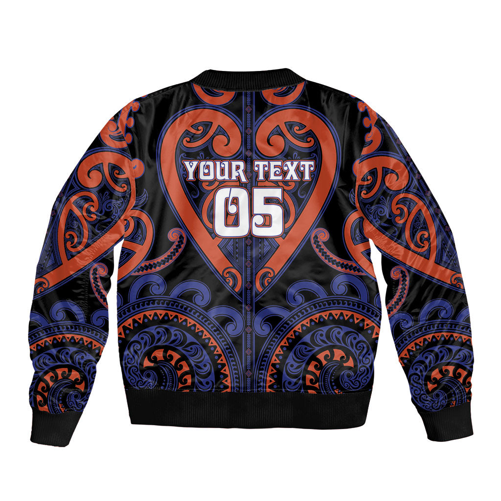 Custom Aotearoa Whakatohea Bomber Jacket Maori Tribal Pattern LT05 - Polynesian Pride