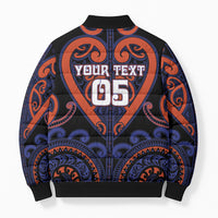 Custom Aotearoa Whakatohea Bomber Puffer Jacket Maori Tribal Pattern LT05 - Polynesian Pride