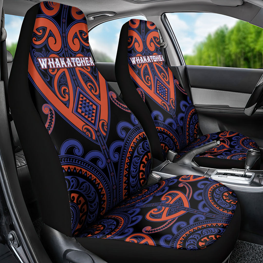 Aotearoa Whakatohea Car Seat Cover Maori Tribal Pattern LT05 - Polynesian Pride