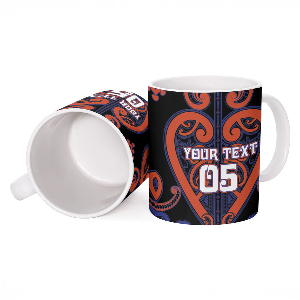 Custom Aotearoa Whakatohea Ceramic Mug Maori Tribal Pattern LT05 - Polynesian Pride