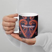 Custom Aotearoa Whakatohea Ceramic Mug Maori Tribal Pattern LT05 - Polynesian Pride