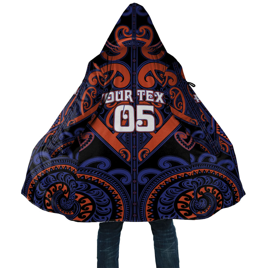 Custom Aotearoa Whakatohea Cloak Maori Tribal Pattern LT05 Unisex Navy - Polynesian Pride